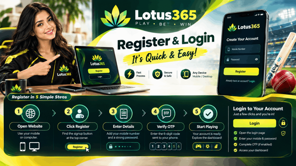 How to Register on Lotus365