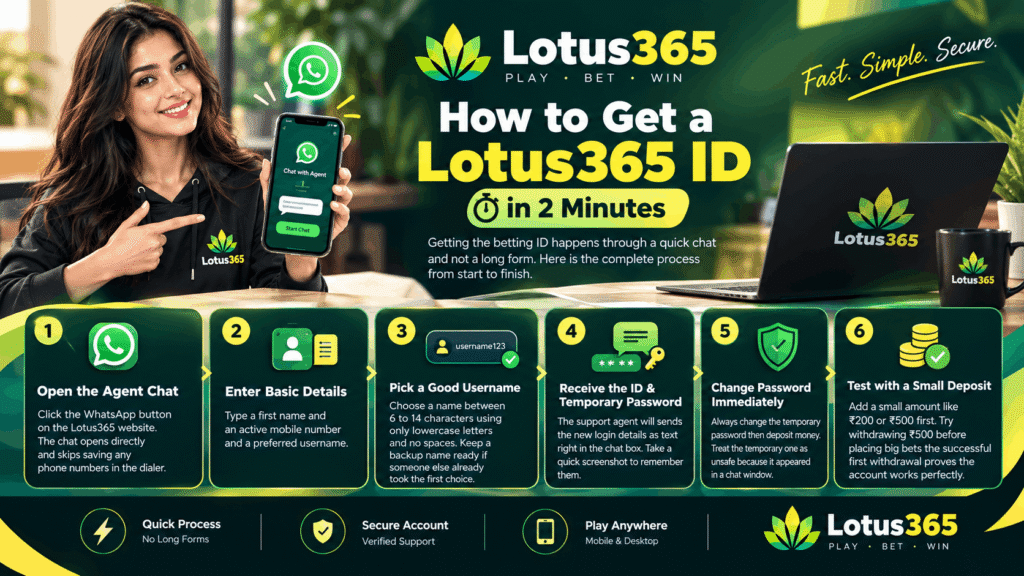 Lotus365 ID in 2 minutes