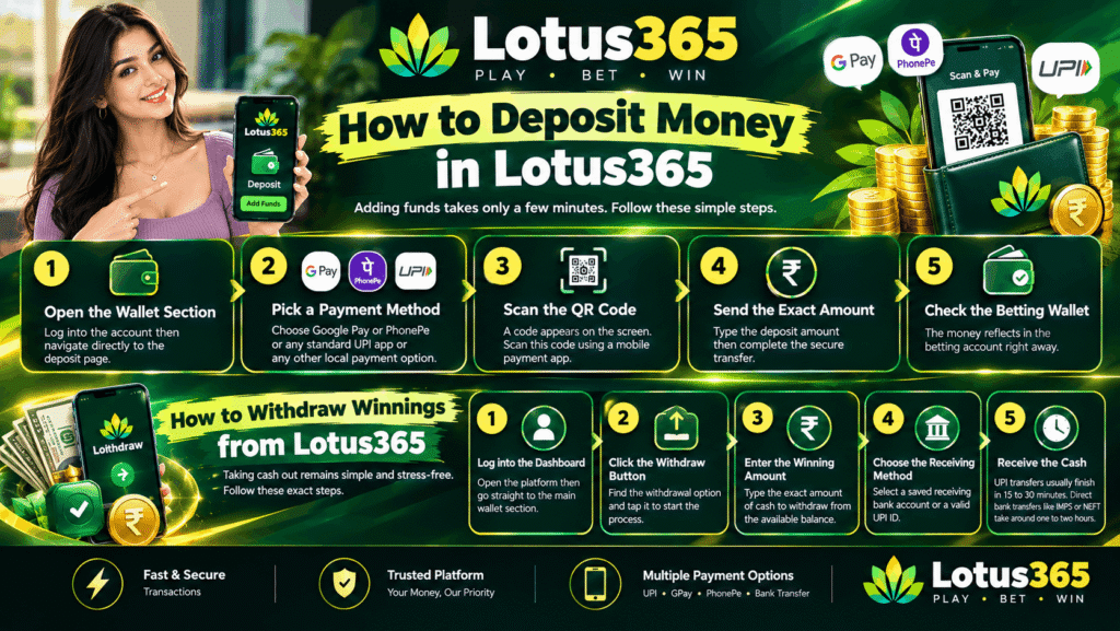 Lotus365 Deposit Money