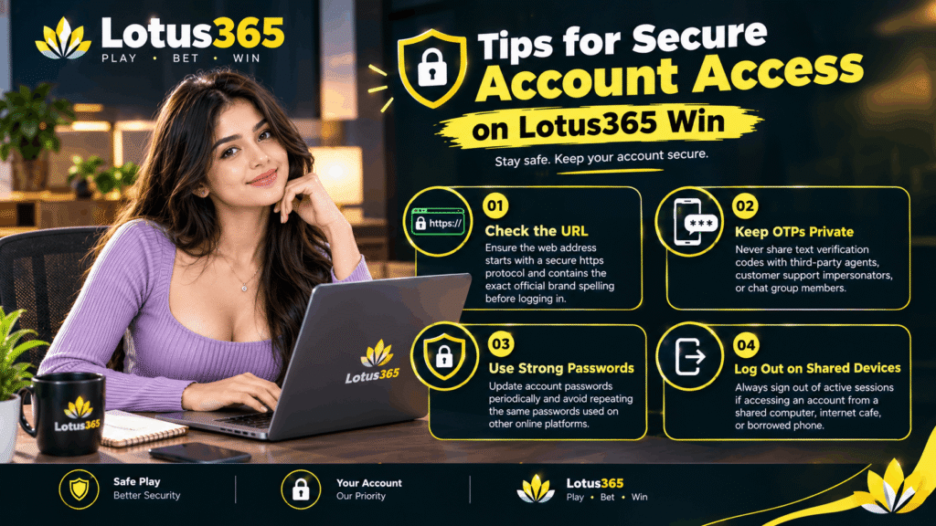 Tips for Secure Account Lotus365 Win